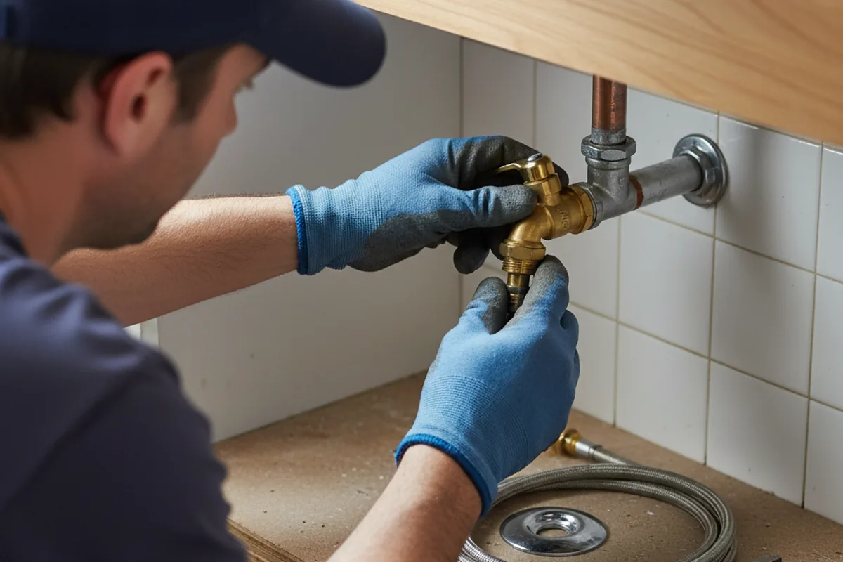 Shutoff valve and fitting work during Emergency Plumbing in Hyannis Port